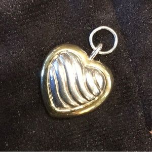 David Yurman gold and sterling silver pendant